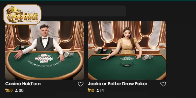 Poker - CV666-এর জনপ্রিয় সংস্করণসমূহ